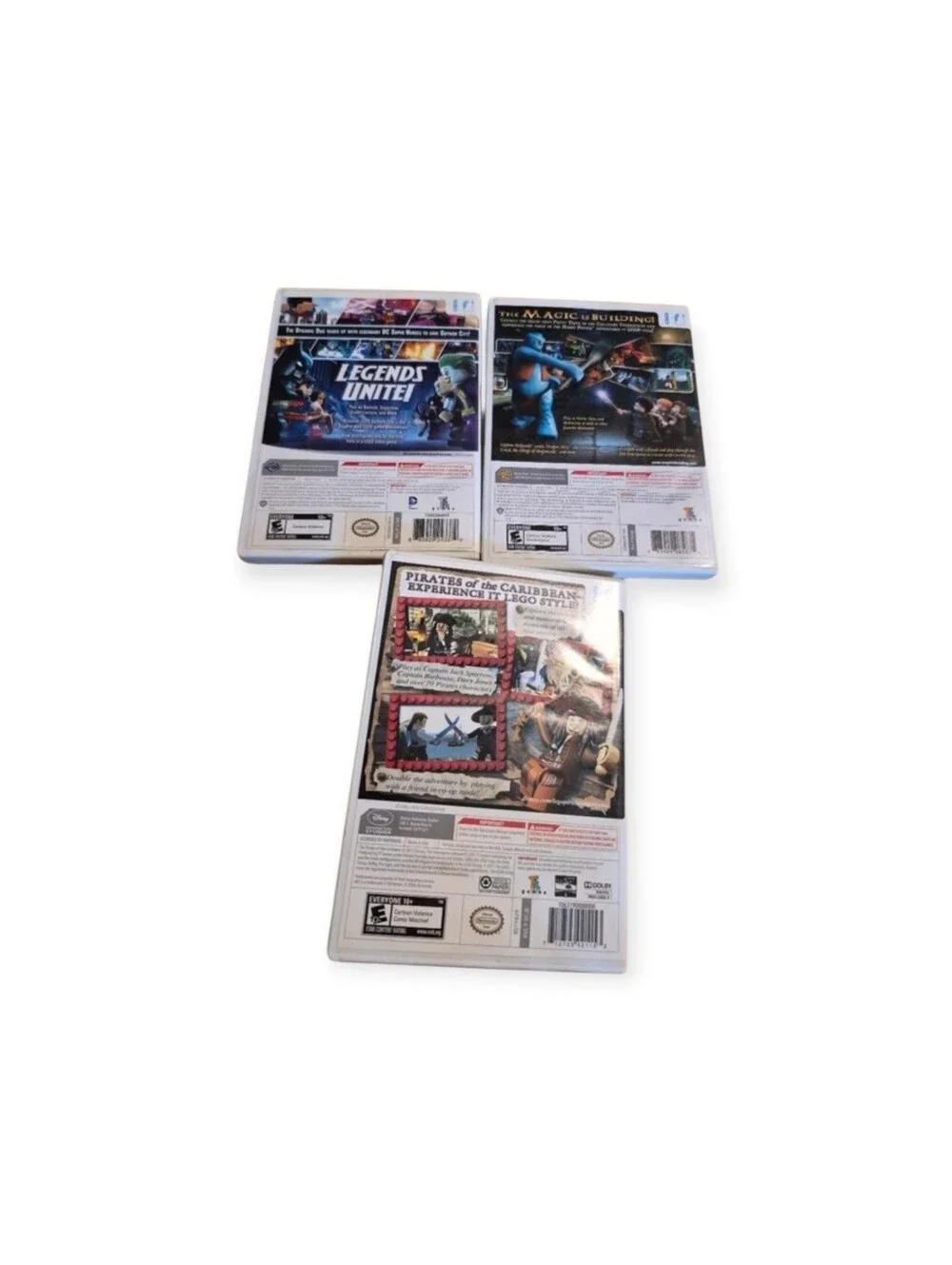 LEGO Wii Games Bundle Barman 2 Harry Potter Pirates of the Caribbean EUC